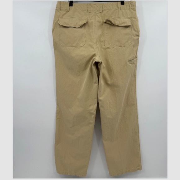 Tommy Bahama Pants Men 34 Beige Silk Blend Relax Resortwear Straight Leg - Picture 5 of 15